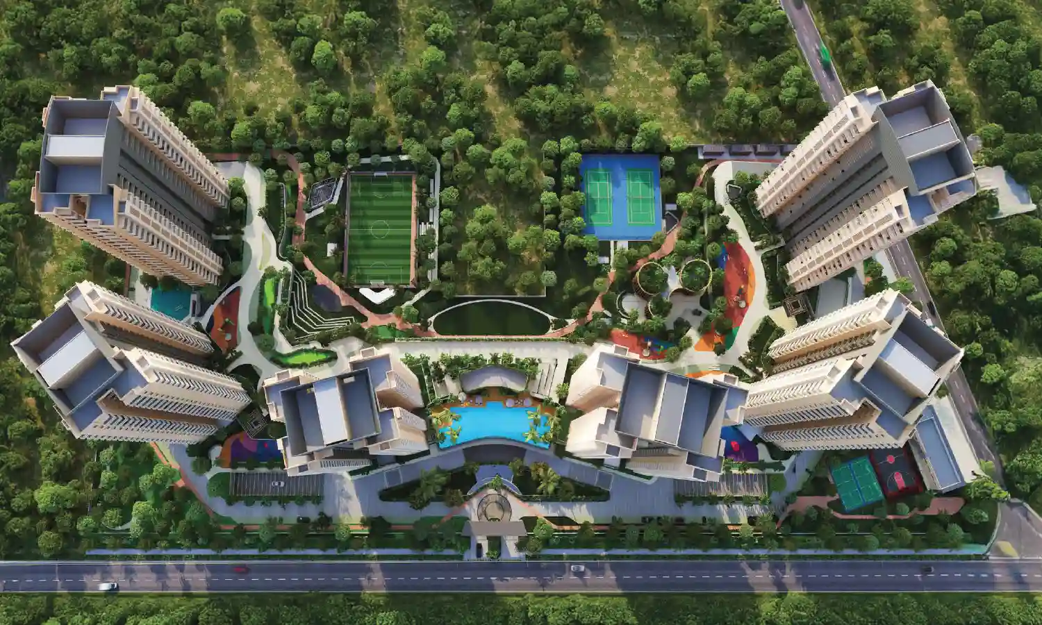 Ashiana Aaroham project view 1